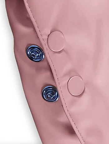 Ciré imperméable bébé avec Capuche 'Breizh Ocean', Poncho Intérieur rayé avec Broderie