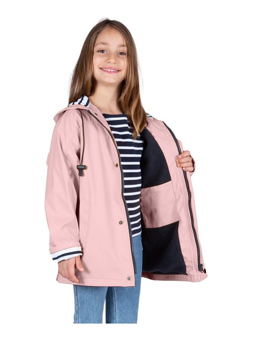 Ciré imperméable 'Breizh Océan' - Intérieur Polaire, Veste avec Capuche rayée Mixte, garçon ou Fille - Kiabi
