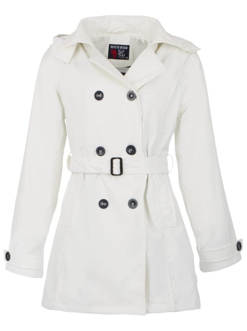 Ciré imperméable 'Breizh Océan', Coupe Trench, Capuche Amovible Femme - Kiabi