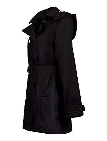 Ciré imperméable 'Breizh Océan', Coupe Trench, Capuche Amovible Femme