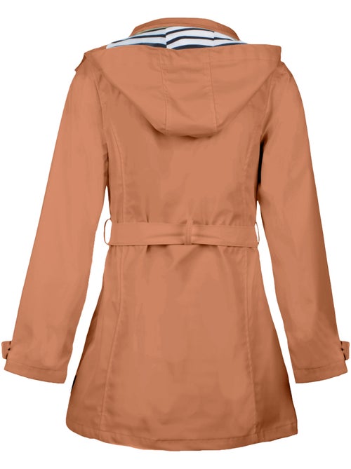 Ciré imperméable 'Breizh Océan', Coupe Trench, Capuche Amovible Femme - Kiabi