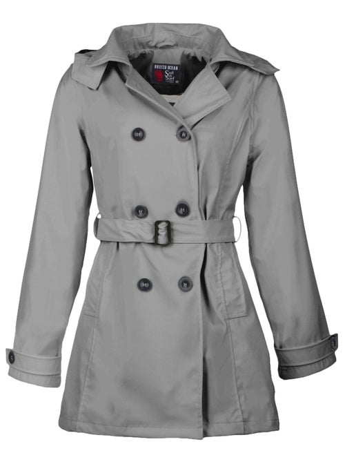 Ciré imperméable 'Breizh Océan', Coupe Trench, Capuche Amovible Femme - Kiabi