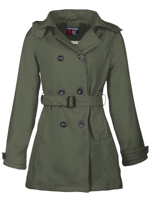 Ciré imperméable 'Breizh Océan', Coupe Trench, Capuche Amovible Femme - Kiabi