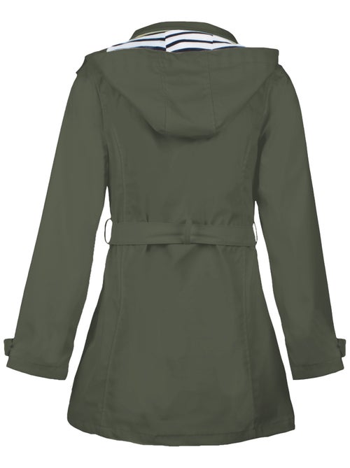 Ciré imperméable 'Breizh Océan', Coupe Trench, Capuche Amovible Femme - Kiabi