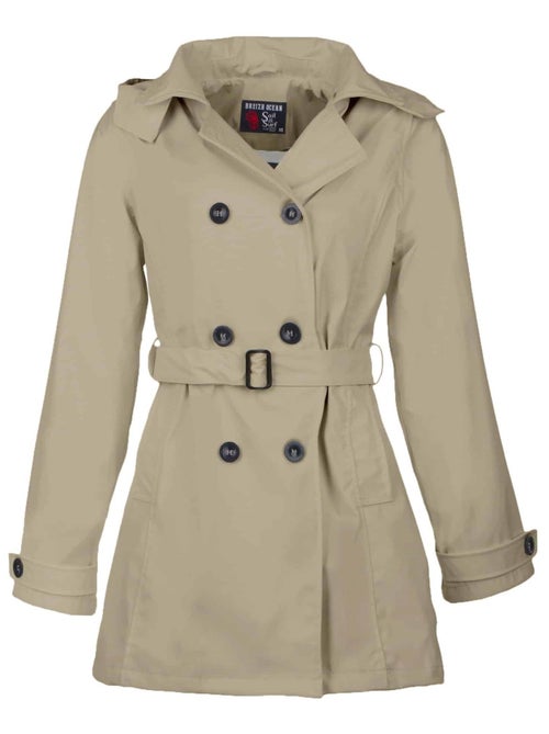 Ciré imperméable 'Breizh Océan', Coupe Trench, Capuche Amovible Femme - Kiabi