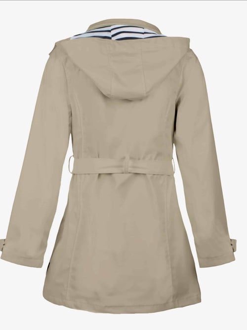 Ciré imperméable 'Breizh Océan', Coupe Trench, Capuche Amovible Femme - Kiabi