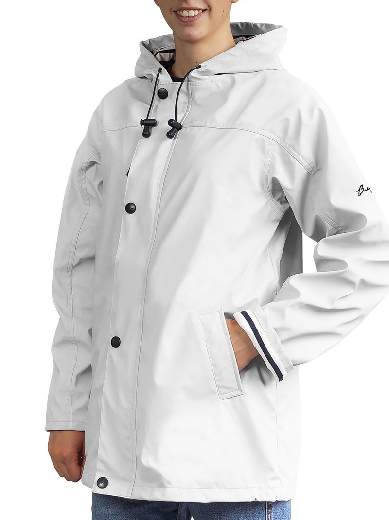 Ciré imperméable 'Breizh Océan', Manteau de pluie Homme ou Femme, veste mixte Blanc - Kiabi