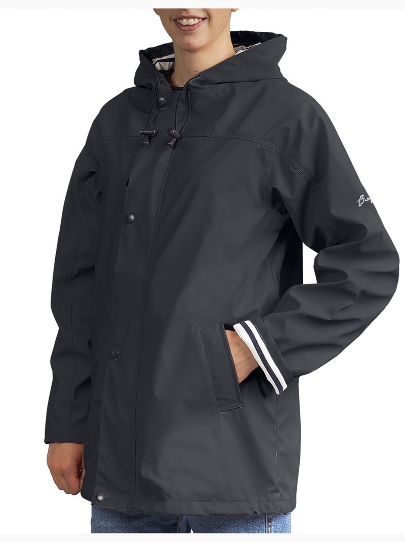 Ciré imperméable 'Breizh Océan', Manteau de pluie Homme ou Femme, veste mixte Bleu marine - Kiabi