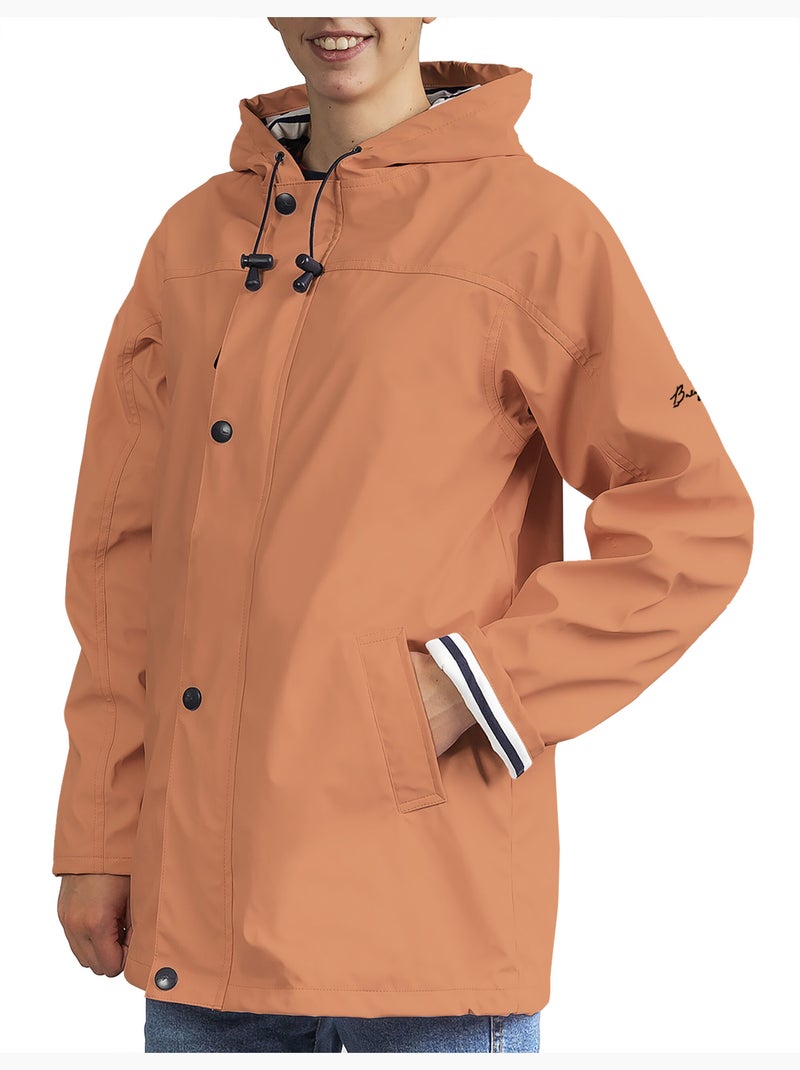 Ciré imperméable 'Breizh Océan', Manteau de pluie Homme ou Femme, veste mixte Cornaline - Kiabi