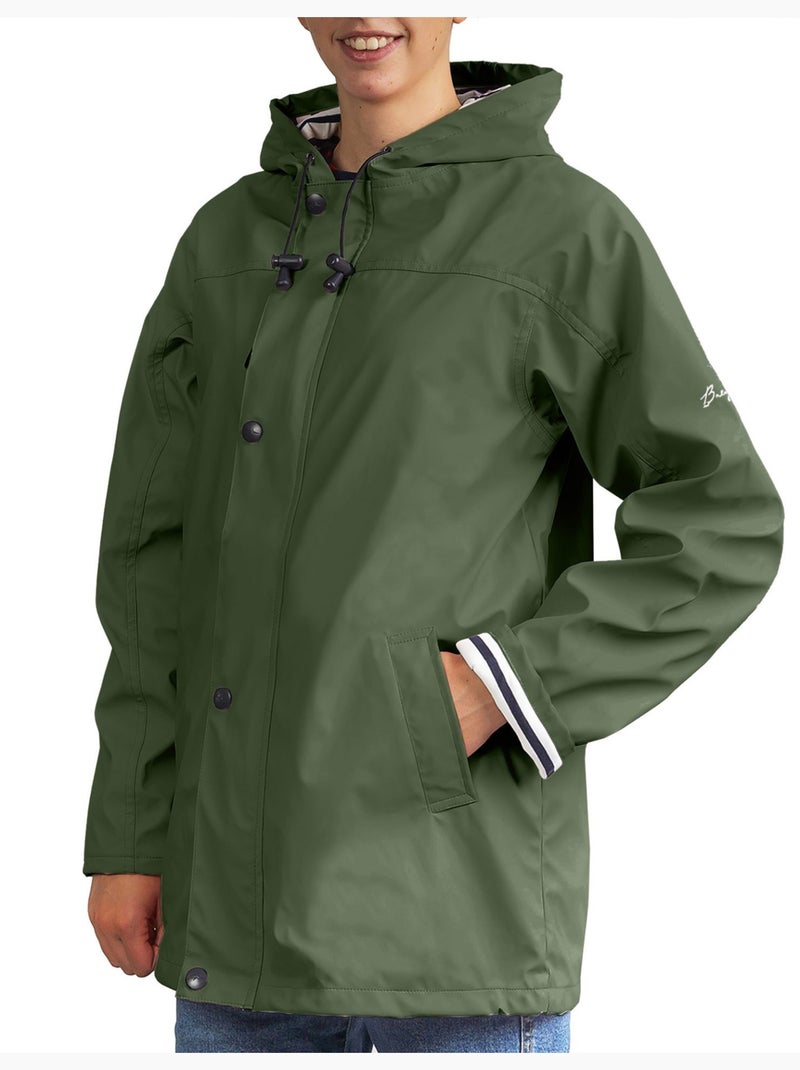 Ciré imperméable 'Breizh Océan', Manteau de pluie Homme ou Femme, veste mixte Kaki - Kiabi