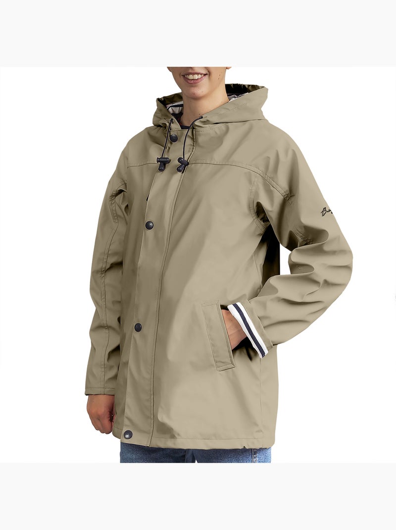 Ciré imperméable 'Breizh Océan', Manteau de pluie Homme ou Femme, veste mixte Sable - Kiabi
