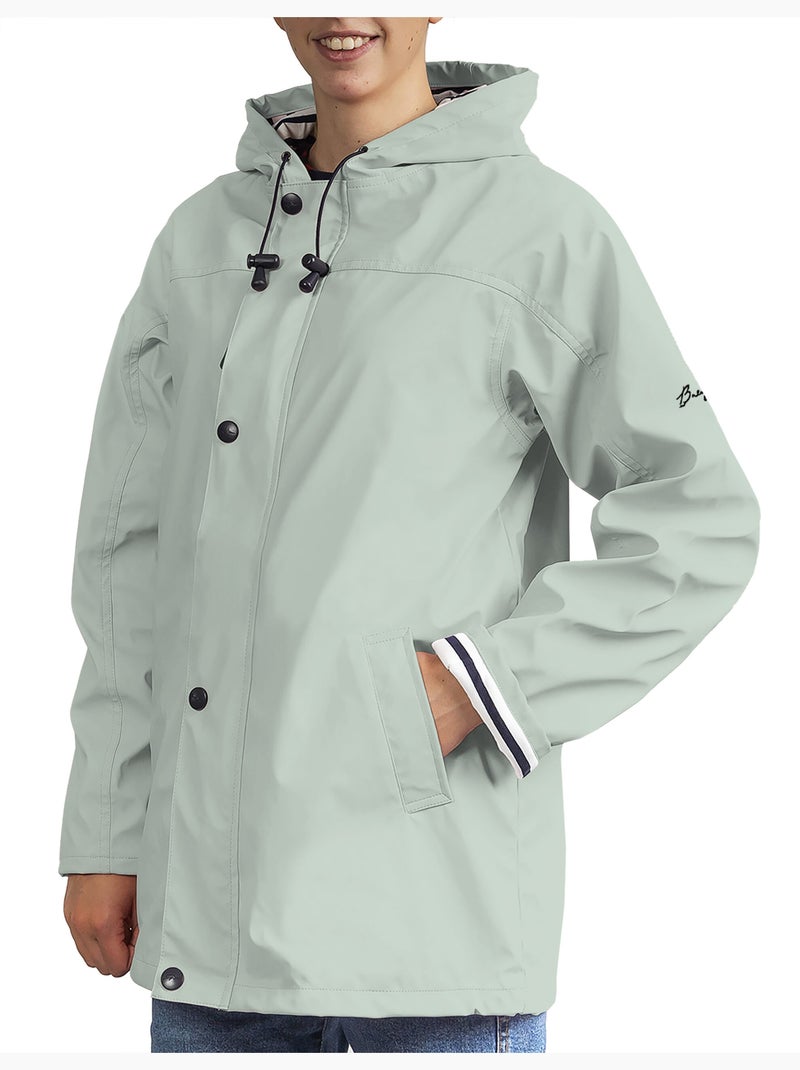Ciré imperméable 'Breizh Océan', Manteau de pluie Homme ou Femme, veste mixte Vert clair - Kiabi