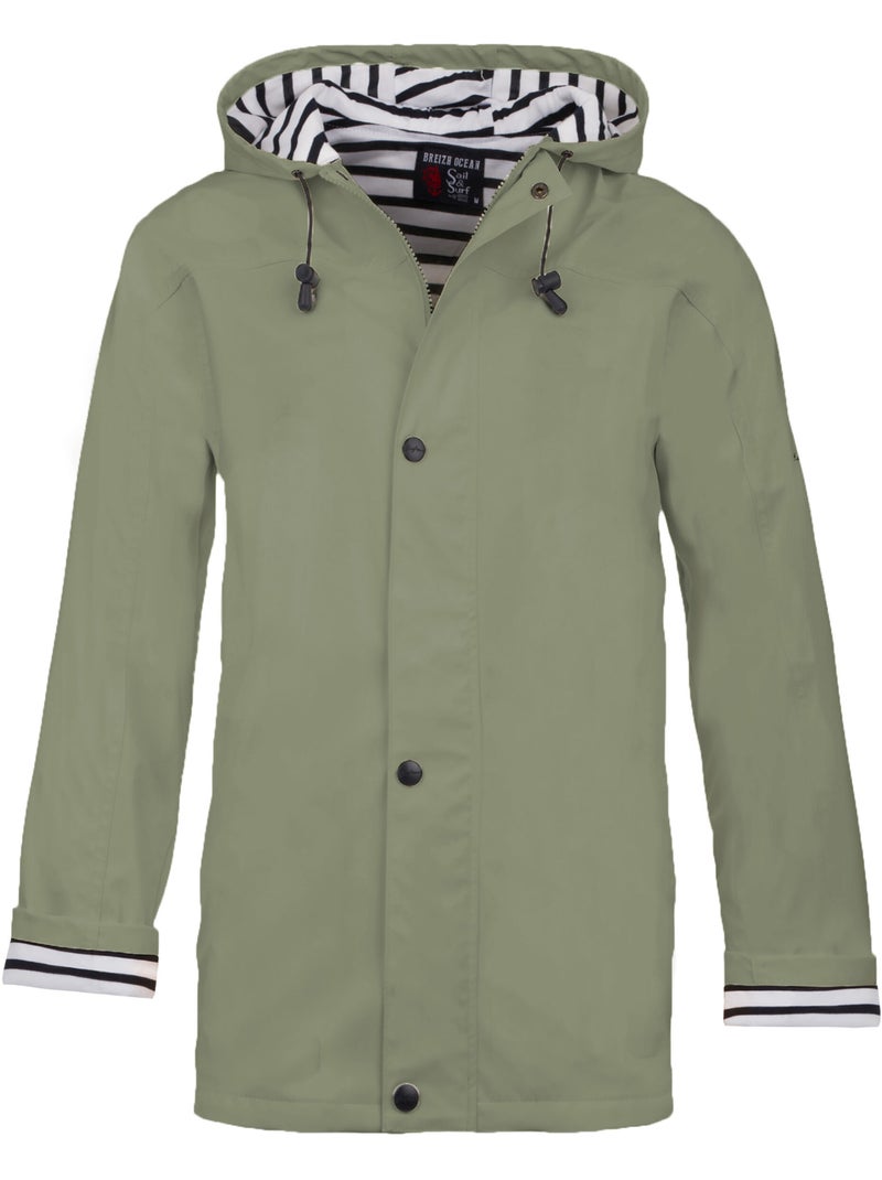 Ciré imperméable 'Breizh Océan', Manteau de pluie Homme ou Femme, veste mixte Vert pastel - Kiabi
