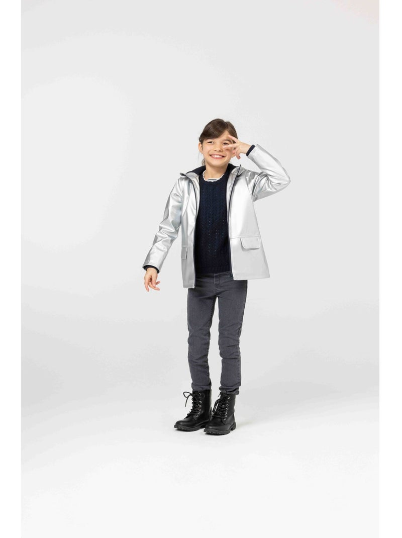 Ciré imperméable doublé polaire - Terre de Marins Argent - Kiabi