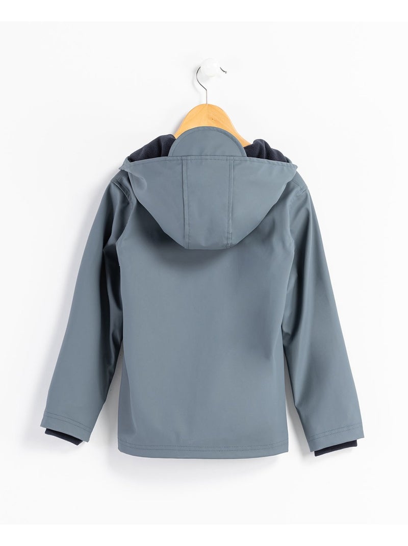 Ciré imperméable doublé polaire - terre de marins Gris foncé - Kiabi