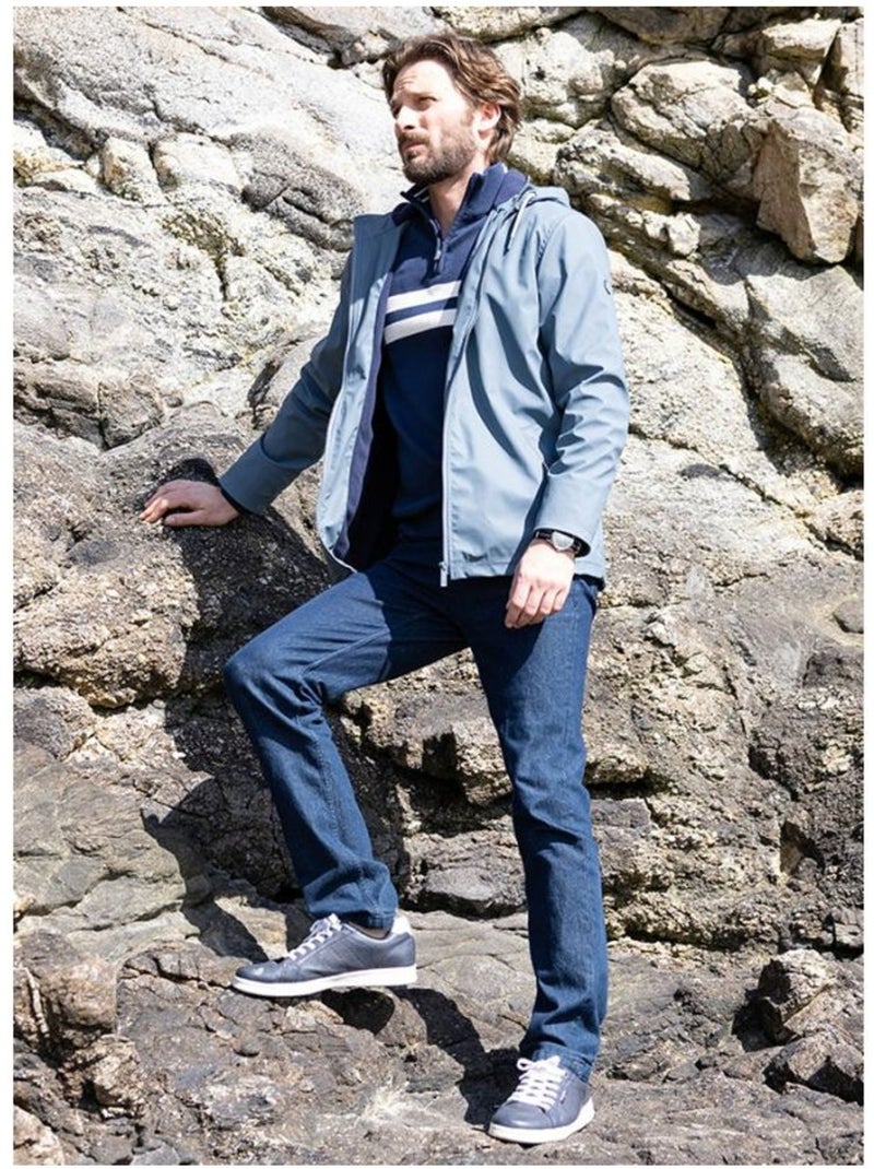Ciré imperméable doublé polaire - terre de marins Gris foncé - Kiabi