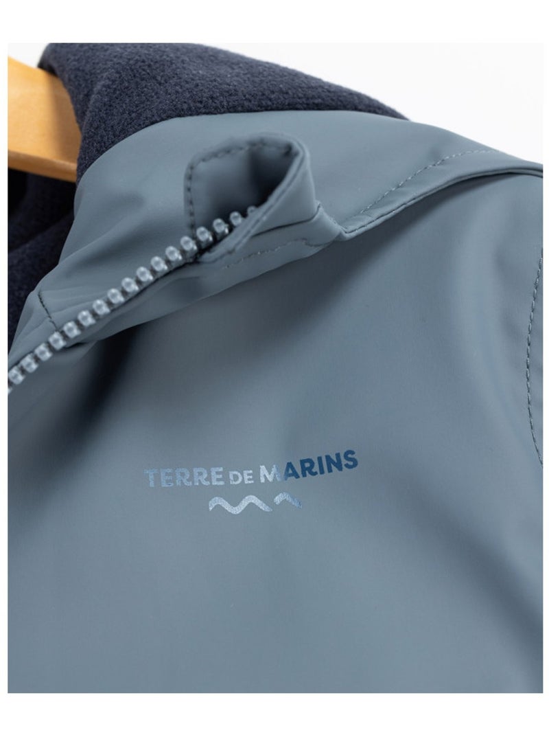 Ciré imperméable doublé polaire - Terre de Marins Gris - Kiabi