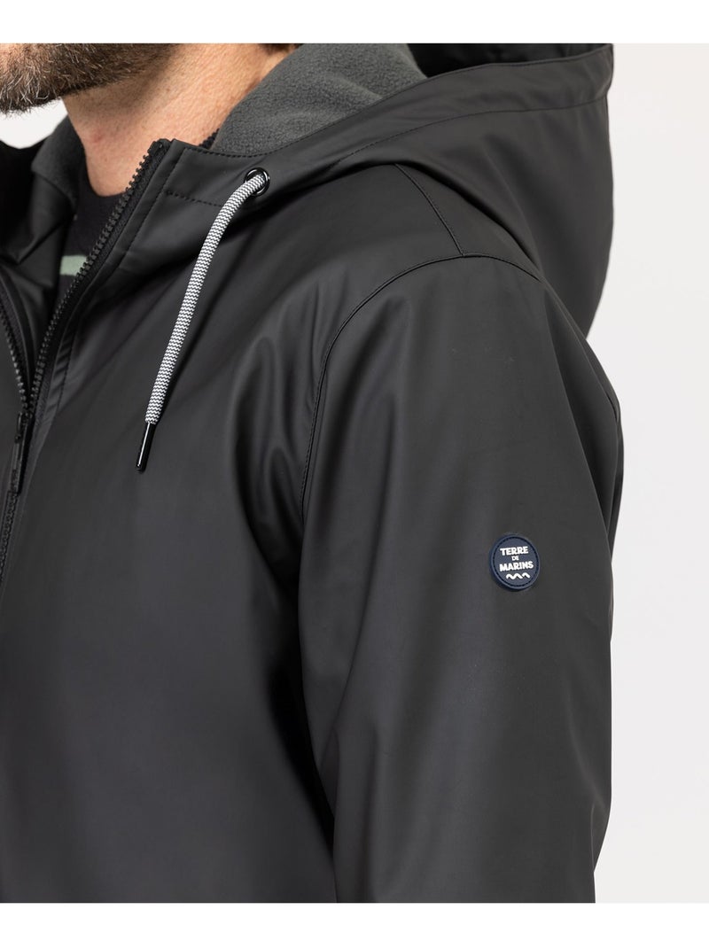 Ciré imperméable doublé polaire - terre de marins Noir - Kiabi