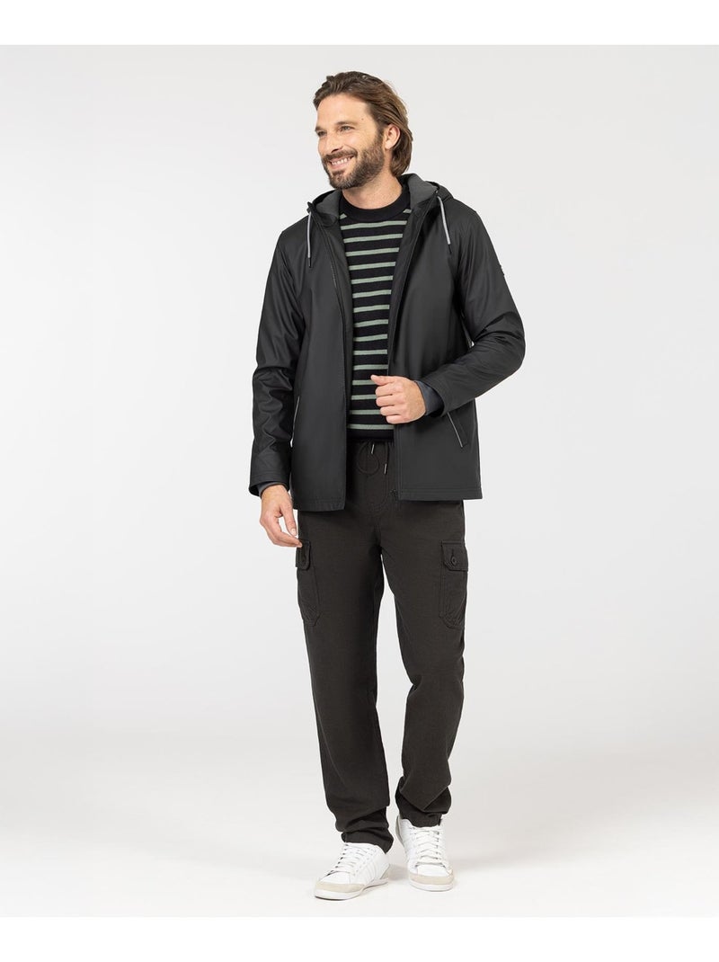 Ciré imperméable doublé polaire - terre de marins Noir - Kiabi