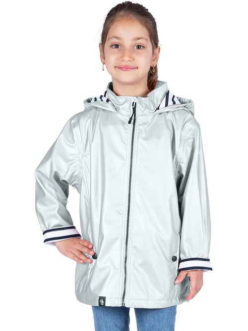 Ciré imperméable enfant 'Breizh Océan', intérieur jersey rayé - Mixte, garçon ou fille - Kiabi Ciré imperméable enfant 'Breizh Océan', intérieur jersey rayé - Mixte, garçon ou fille - Kiabi