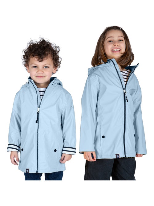 Ciré imperméable enfant 'Breizh Océan', intérieur jersey rayé - Mixte, garçon ou fille - Kiabi