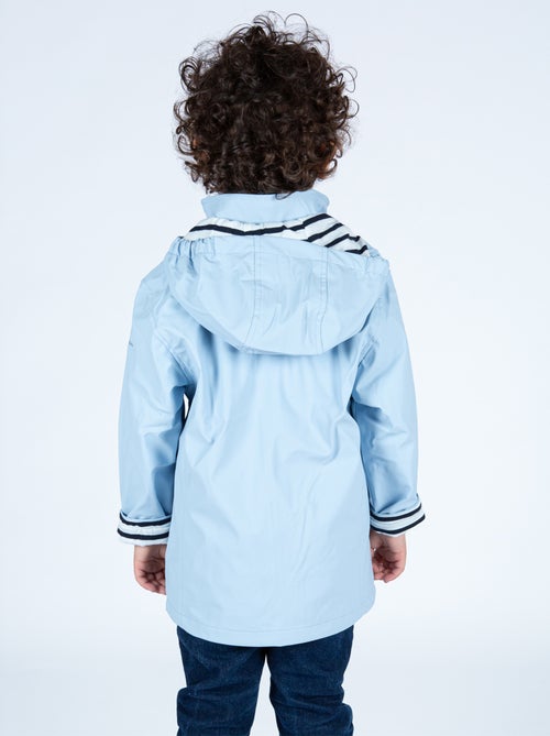 Ciré imperméable enfant 'Breizh Océan', intérieur jersey rayé - Mixte, garçon ou fille - Kiabi