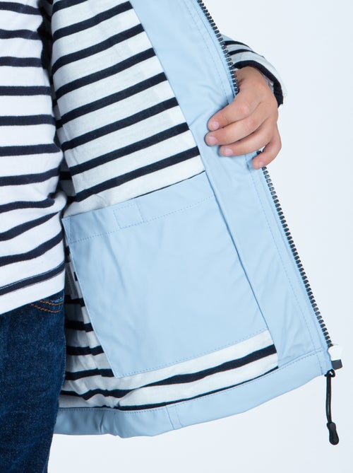 Ciré imperméable enfant 'Breizh Océan', intérieur jersey rayé - Mixte, garçon ou fille - Kiabi