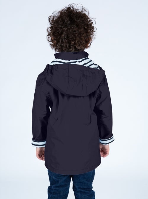 Ciré imperméable enfant 'Breizh Océan', intérieur jersey rayé - Mixte, garçon ou fille - Kiabi