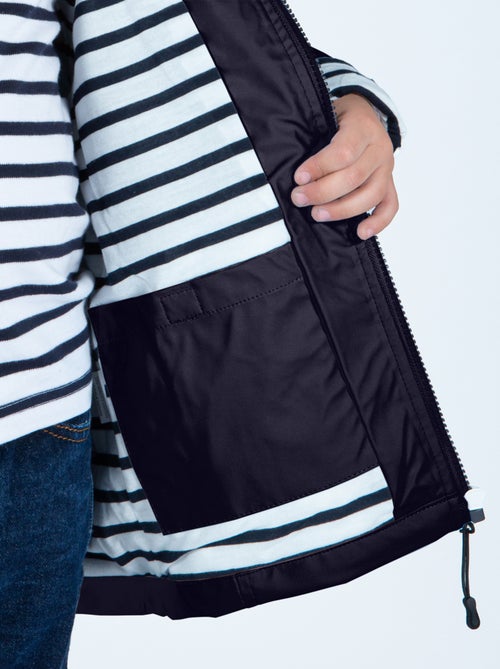 Ciré imperméable enfant 'Breizh Océan', intérieur jersey rayé - Mixte, garçon ou fille - Kiabi