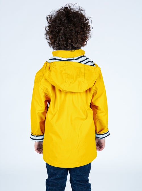 Ciré imperméable enfant 'Breizh Océan', intérieur jersey rayé - Mixte, garçon ou fille - Kiabi