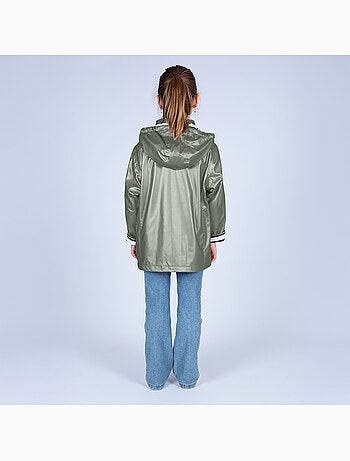 Ciré imperméable enfant 'Breizh Océan', intérieur jersey rayé - Mixte, garçon ou fille