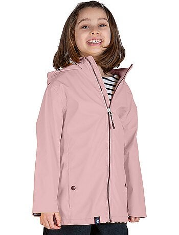 Ciré imperméable enfant 'Breizh Océan', intérieur jersey rayé - Mixte, garçon ou fille