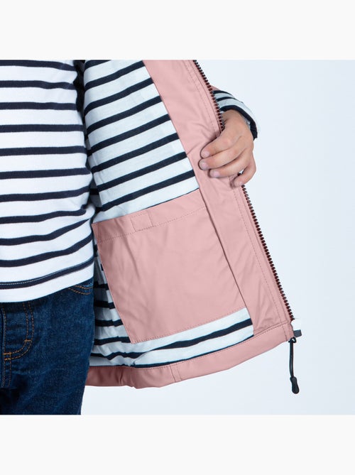 Ciré imperméable enfant 'Breizh Océan', intérieur jersey rayé - Mixte, garçon ou fille - Kiabi