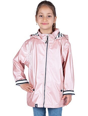 Ciré imperméable enfant 'Breizh Océan', intérieur jersey rayé - Mixte, garçon ou fille