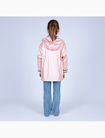 Ciré imperméable enfant 'Breizh Océan', intérieur jersey rayé - Mixte, garçon ou fille