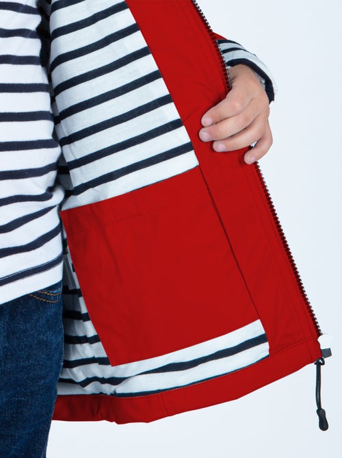 Ciré imperméable enfant 'Breizh Océan', intérieur jersey rayé - Mixte, garçon ou fille - Kiabi