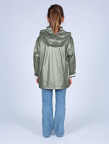 Ciré imperméable enfant 'Breizh Océan', intérieur jersey rayé - Mixte, garçon ou fille