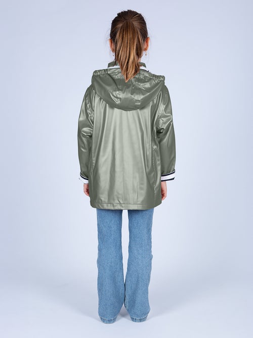 Ciré imperméable enfant 'Breizh Océan', intérieur jersey rayé - Veste Fille - Kiabi