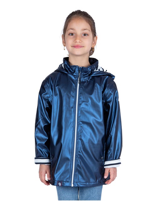 Ciré imperméable enfant 'Breizh Océan', intérieur jersey rayé - Veste Fille - Kiabi
