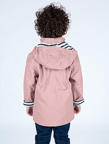 Ciré imperméable enfant 'Breizh Océan', intérieur jersey rayé - Mixte, garçon ou fille