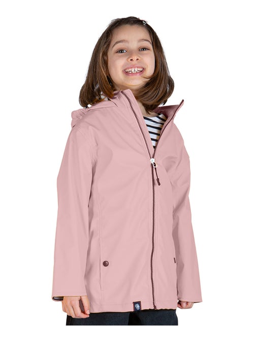 Ciré imperméable enfant 'Breizh Océan', intérieur jersey rayé - Veste Fille - Kiabi