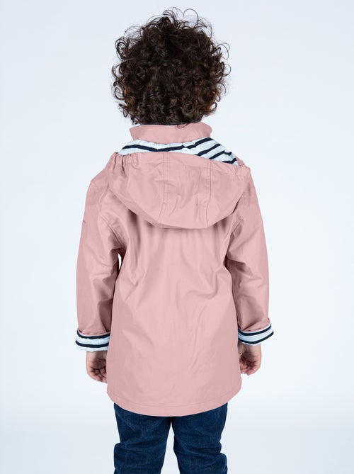 Ciré imperméable enfant 'Breizh Océan', intérieur jersey rayé - Veste Fille - Kiabi