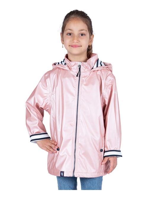 Ciré imperméable enfant 'Breizh Océan', intérieur jersey rayé - Veste Fille - Kiabi
