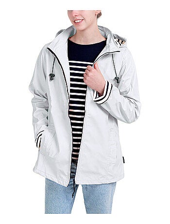 Ciré Imperméable Femme 'Breizh Océan' Coupe ajustée avec intérieur rayé