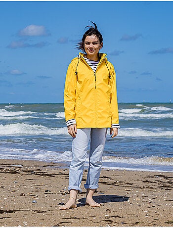 Ciré Imperméable Femme 'Breizh Océan' Coupe ajustée avec intérieur rayé