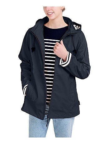 Ciré Imperméable Femme 'Breizh Océan' Coupe ajustée avec intérieur rayé