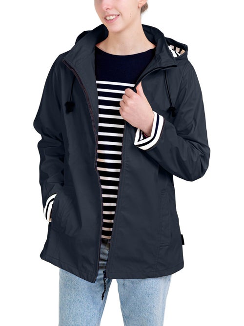 Ciré Imperméable Femme 'Breizh Océan' Coupe ajustée avec intérieur rayé - Kiabi