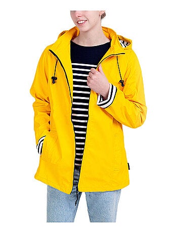 Ciré Imperméable Femme 'Breizh Océan' Coupe ajustée avec intérieur rayé