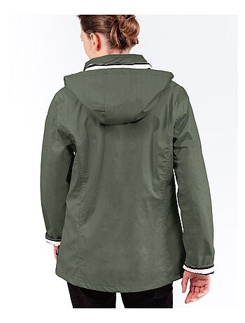 Ciré Imperméable Femme 'Breizh Océan' Coupe ajustée avec intérieur rayé