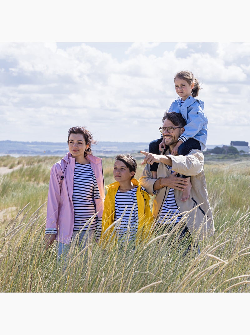 Ciré Imperméable Femme 'Breizh Océan' Coupe ajustée avec intérieur rayé Rouge - Kiabi